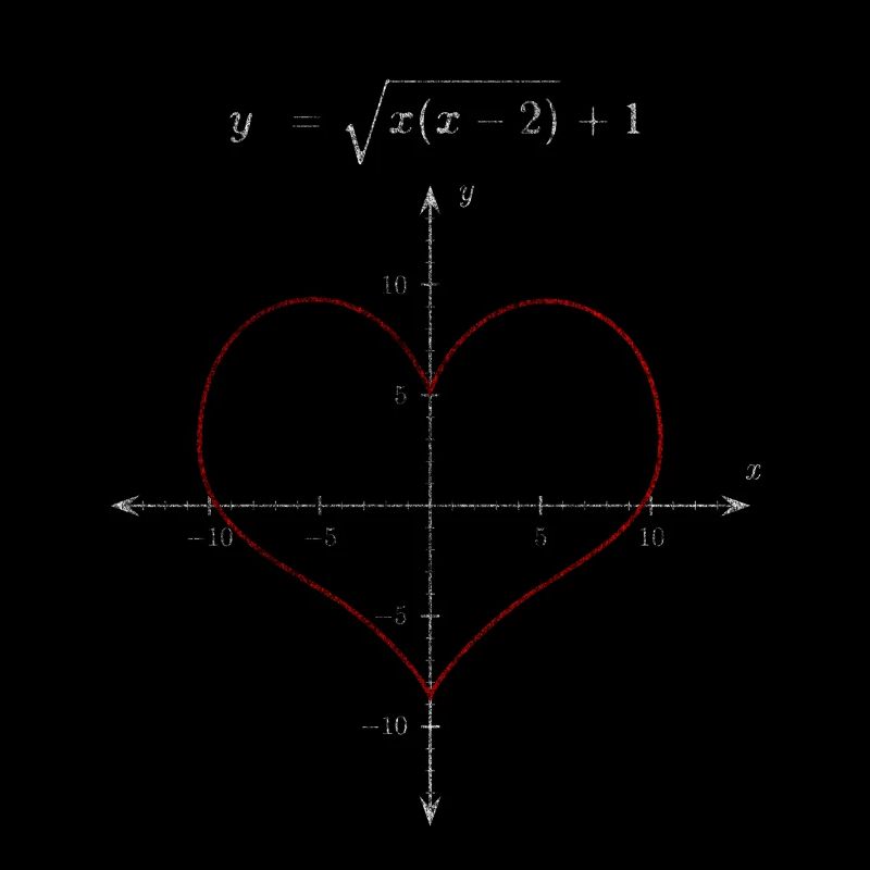 Saint Valentine coeur cadeau maths