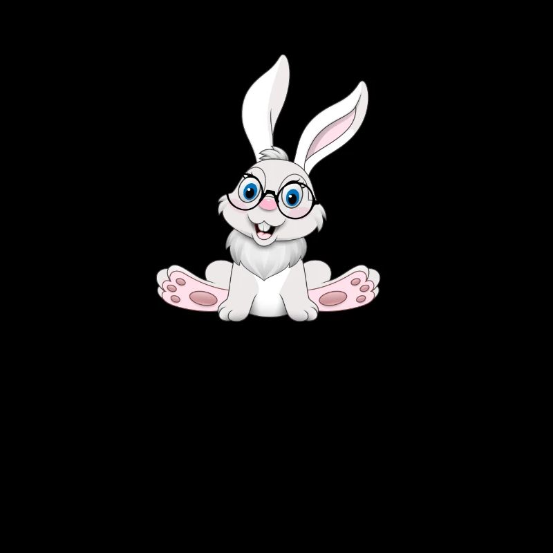 Lustiger Hase Cooles Nerd Bunny Rabbit mit Brille