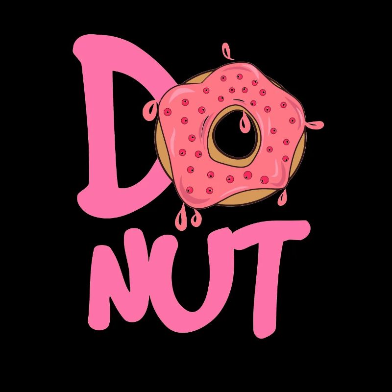 Donut Logo Pink Sparkle