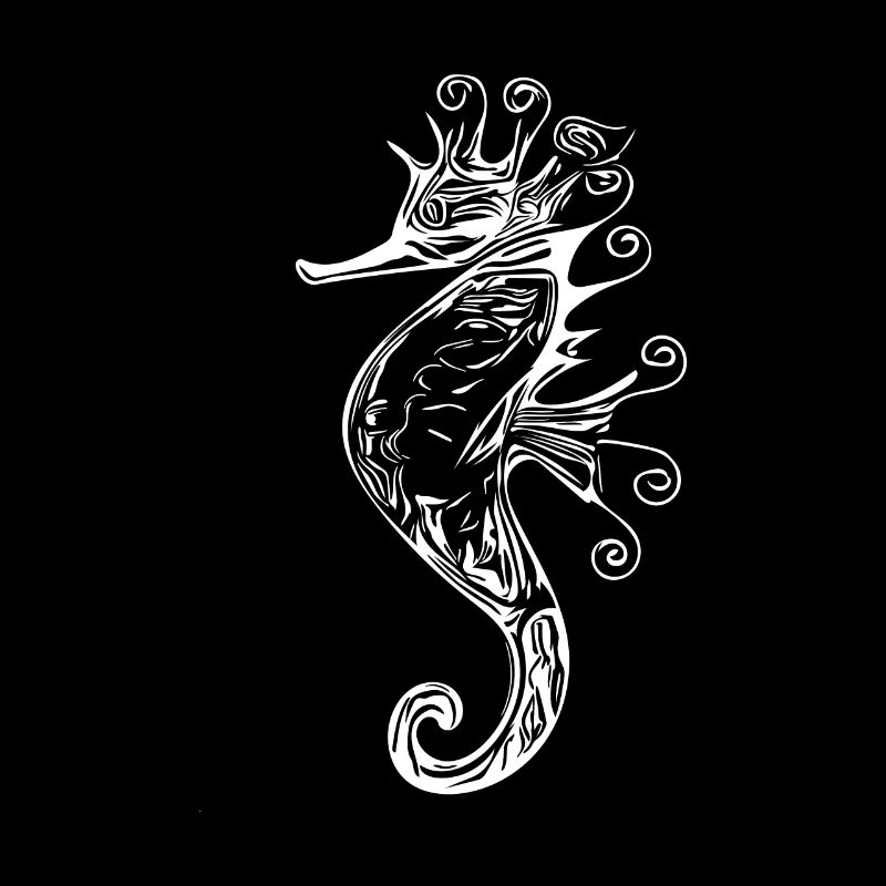 Hippocampe vintage