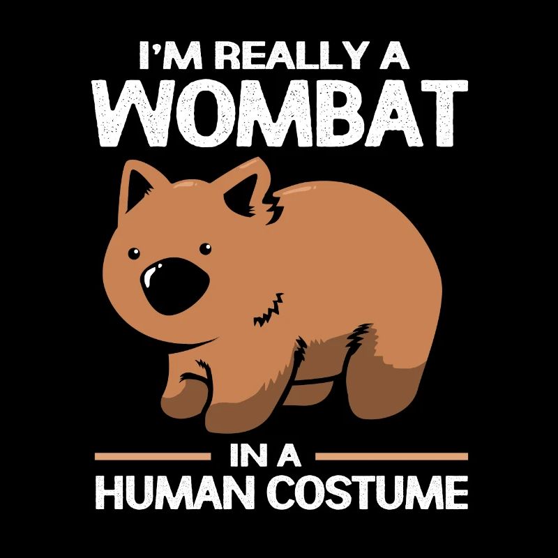 Wombat Australien Beuteltier Geschenk Retro