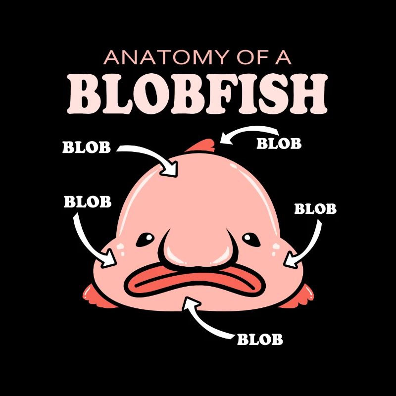 Blobfish Deep Sea Grumpy Introverted Gift