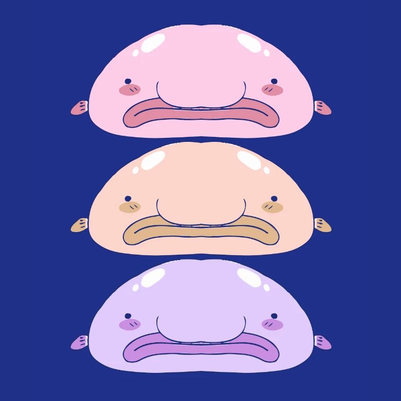 Blobfish Deep Sea Grumpy Introverted Gift