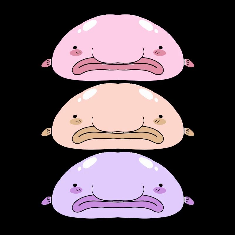 Blob poissons profonds Grumpy cadeau introverti