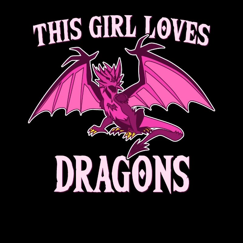 This Girl Loves Dragons, Mädchen Drachen Geschenk