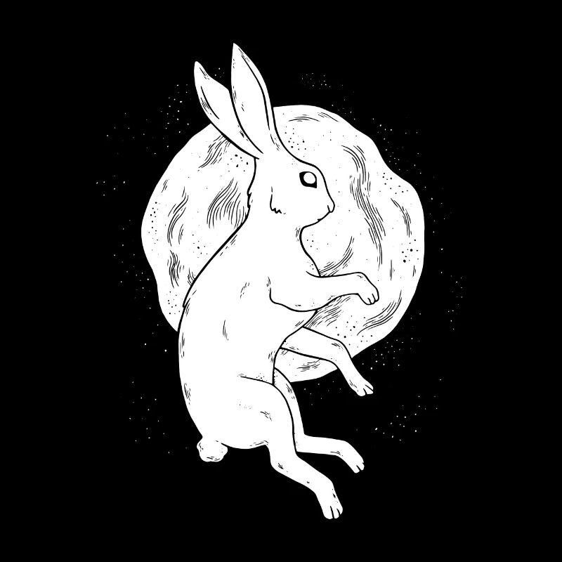 Lièvre et lune Tshirt