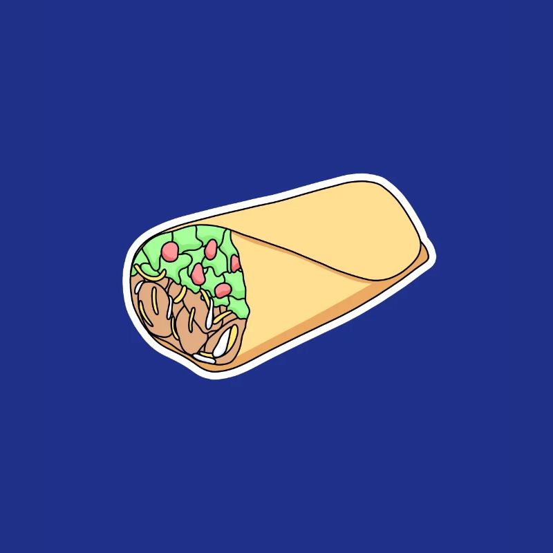 Conception d’autocollants Taco Wrap