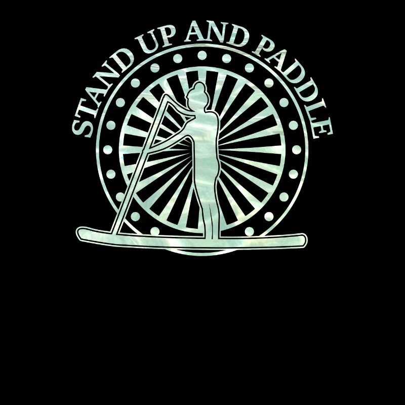 Cooles Stand Up und Paddle Spruch Board Geschenk