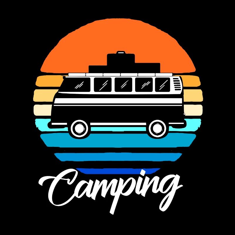 Camping Geschenk Camper Zelten Urlaub Ferien Wald