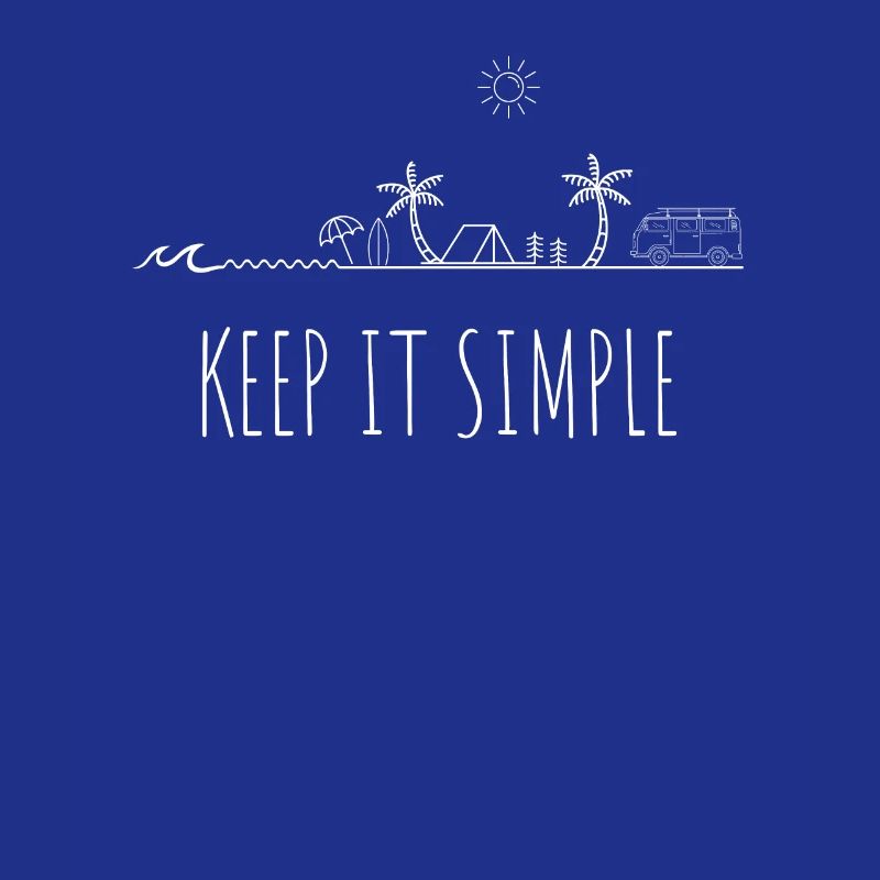 Keep it simple Surf Beach Camper Bus Geschenk