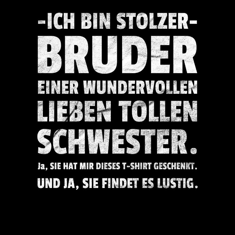 lustiges Bruder Schwester Geschenk vintage retro