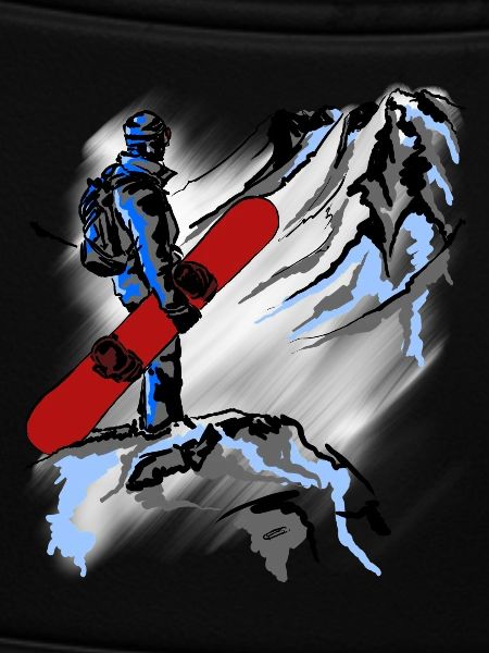 snowboarding