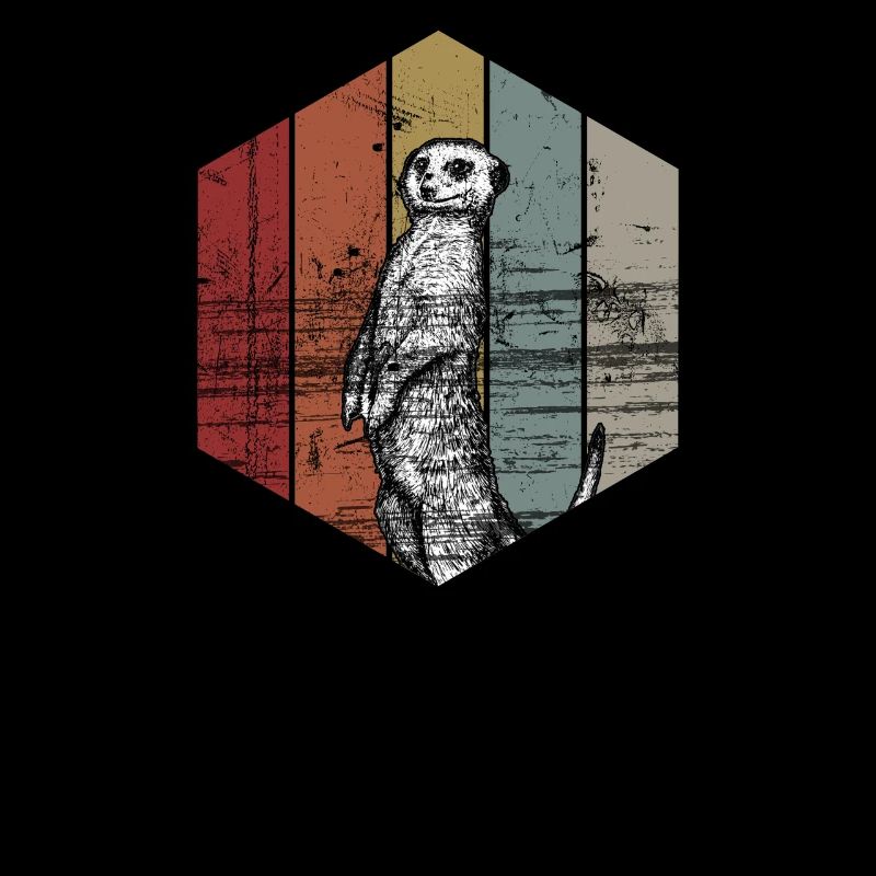 Erdmännchen retro vintage