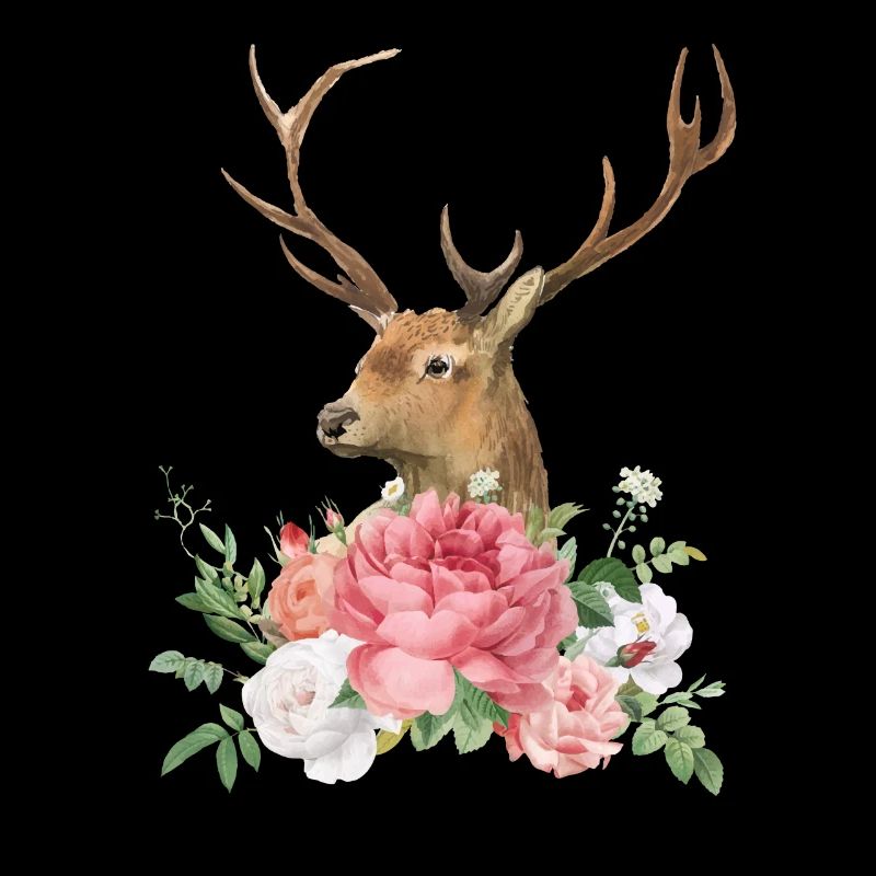 Cerfs et Roses Dirndl Dames de remplacement