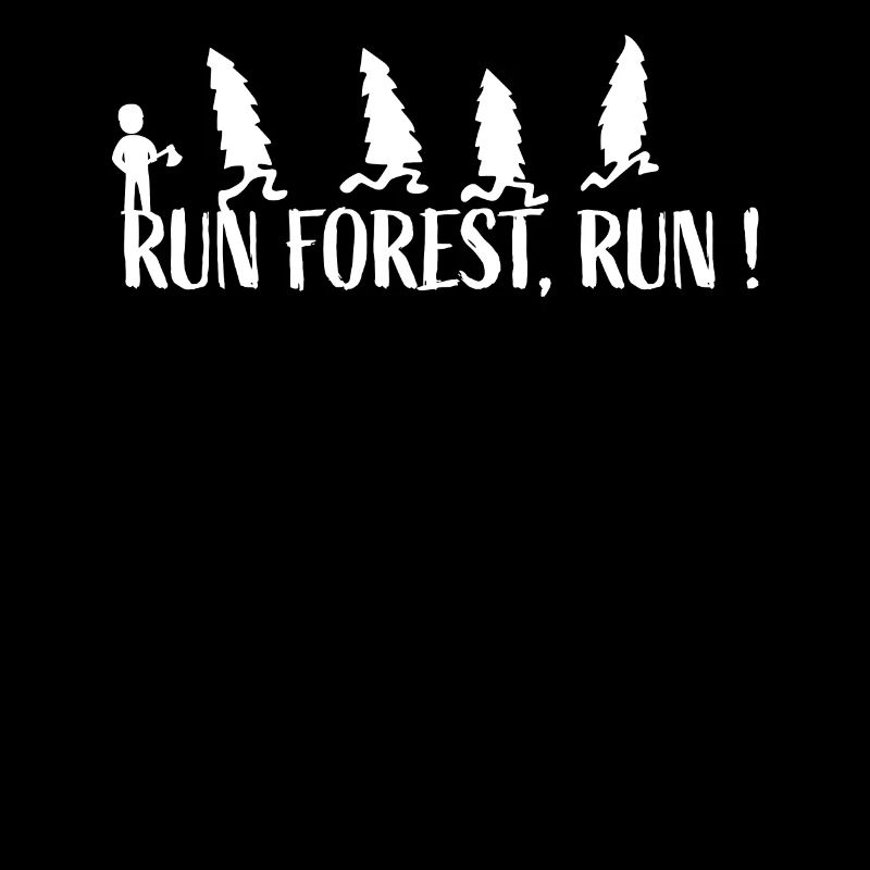Run Forrest Run Bûcheron Sapin de Noël