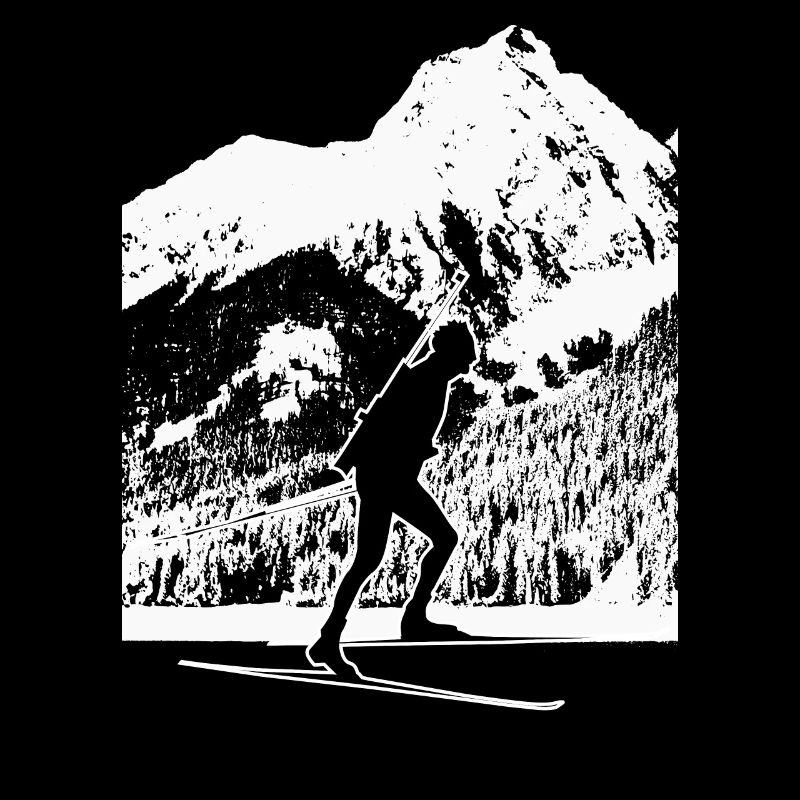 Biathlon biathlète ski