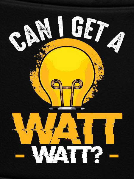 Watt Saying Lamp Design