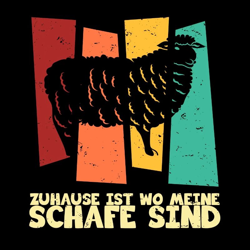 Zuhause Schafe Schaefer Schäfer vintage