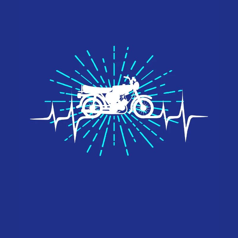 Simson Moped S51 Oldtimer Geschenk hellblau