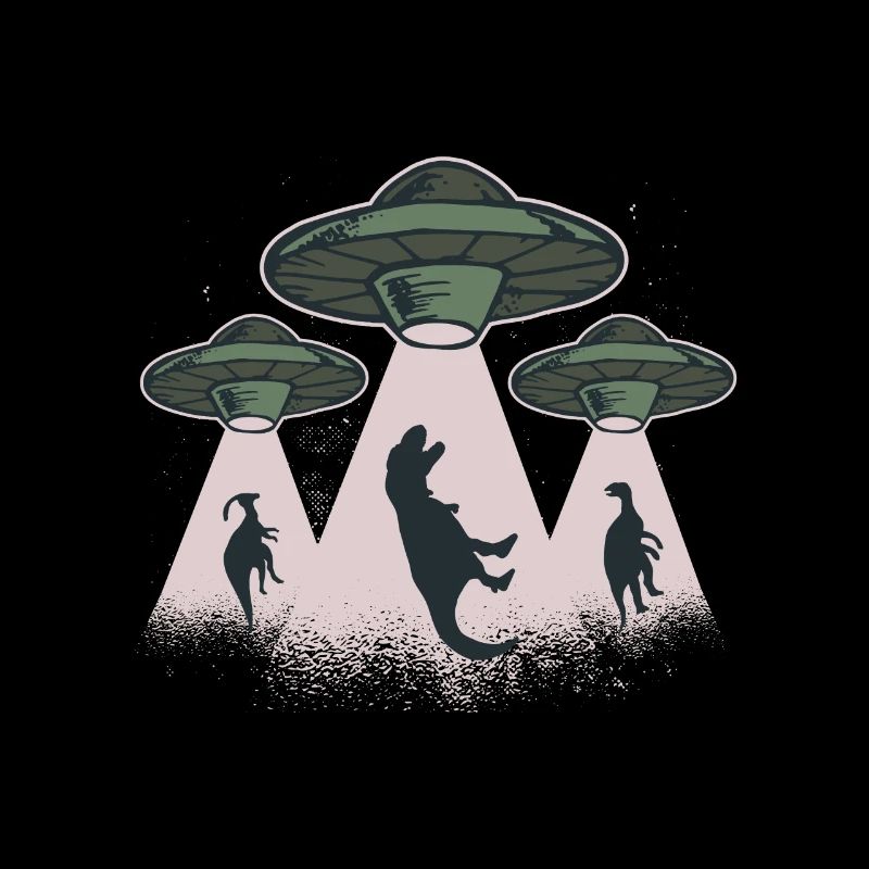 Ufo dinosaurs are kidnapped by Ufo alien