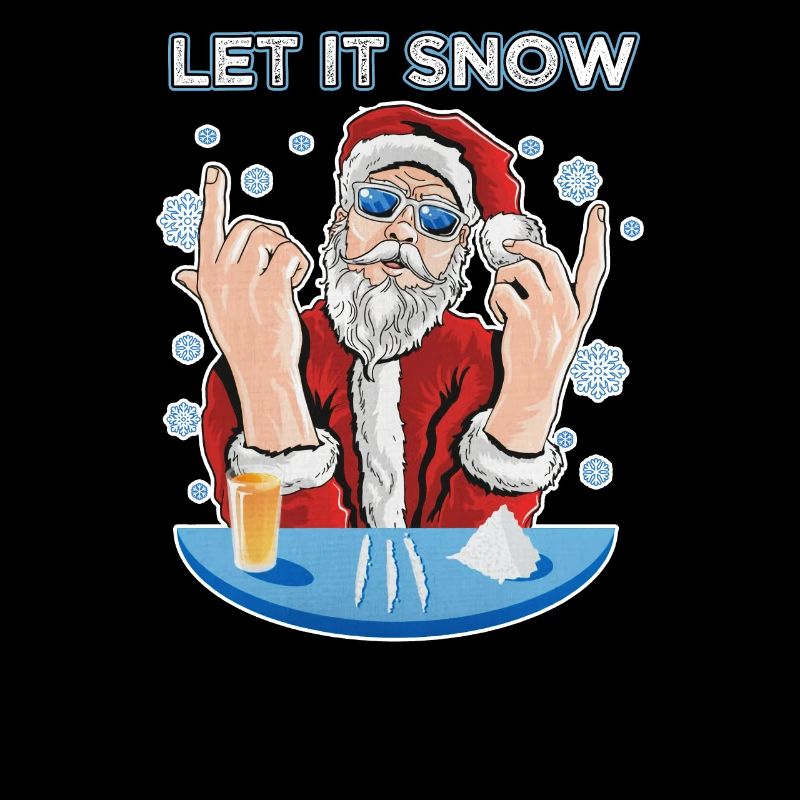 Let it snow Cocaine Ugly Christmas Pull