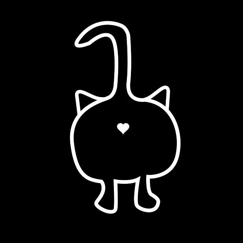 Katze von hinten