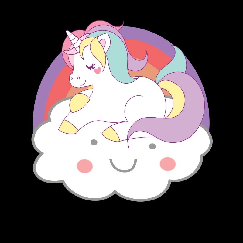 Einhörner Einhorn auf Wolke Unicorns
