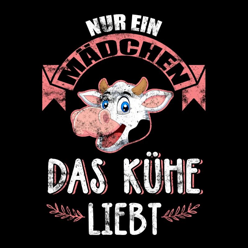 Süsse Kuh Nur ein Mädchen das Kühe liebt Bauer