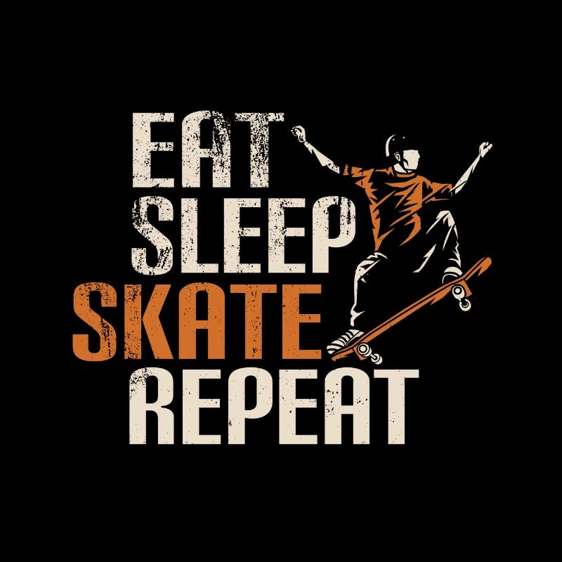 Eat Sleep Skate Répéter Drôle Cadeau pour