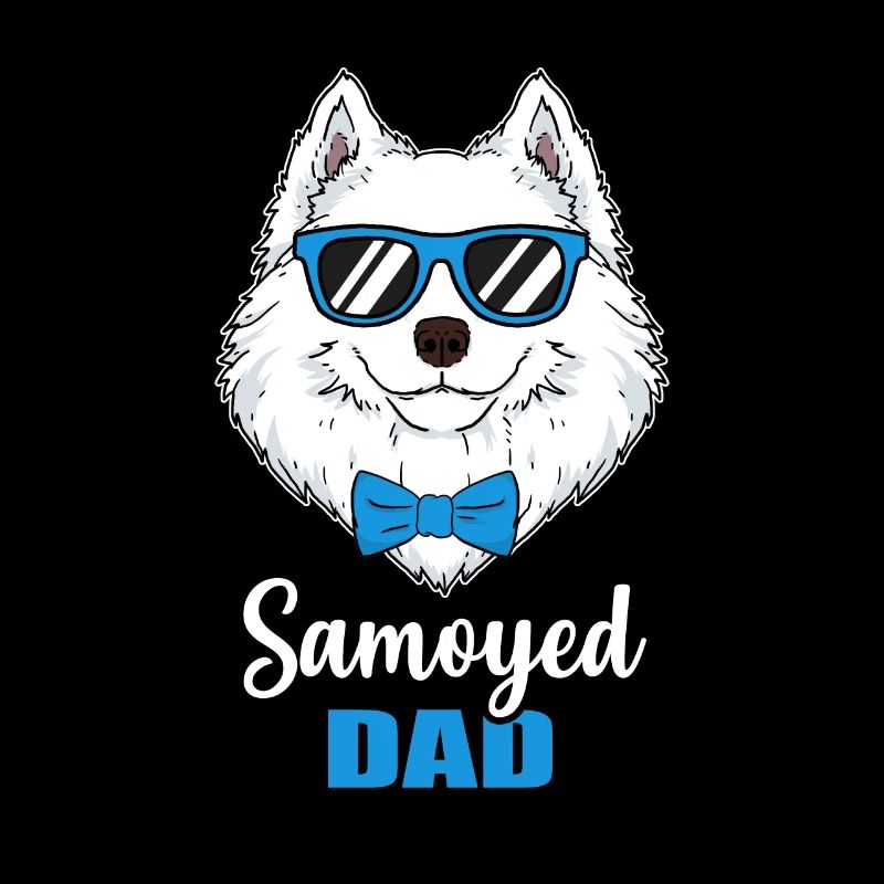 Samojede Hunde Papa Geschenk