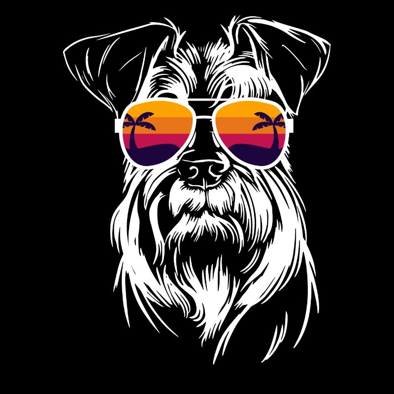 Schnauzer with sunglasses Miniature Schnauzer dog