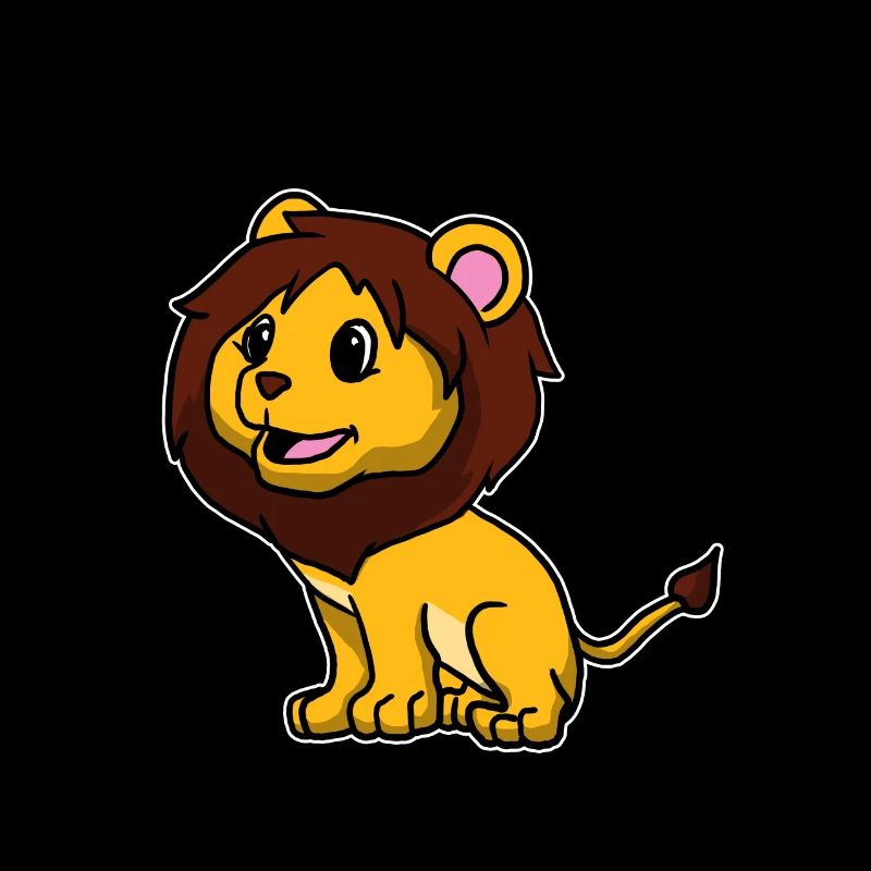 Mignon lion de chat prédateur