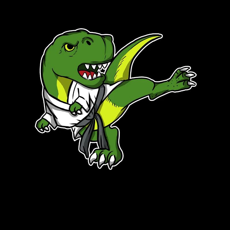 Cool T-Rex MMA Fighter Kickboxing Dinosaur Gift