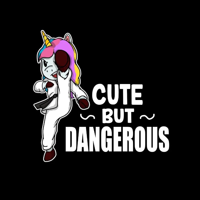 Cute Unicorn Taekwondo Kung Fu Fighter Gift Idea