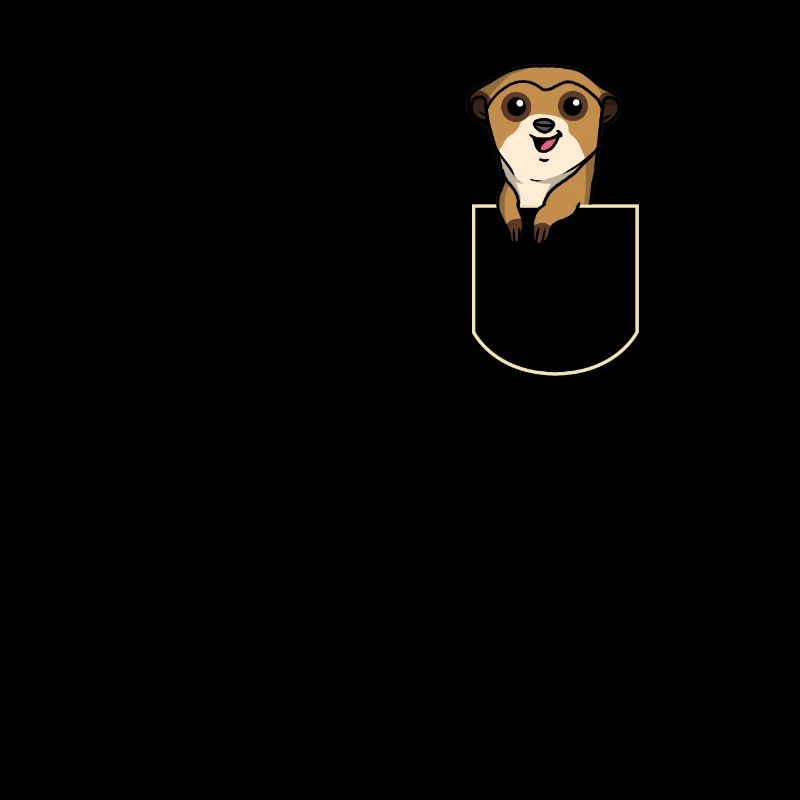 Suricate dans La poche pectoral Suricate T-Shirt