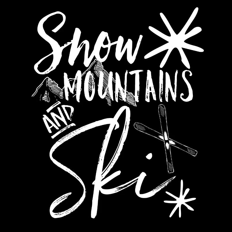 Ski mountain snow