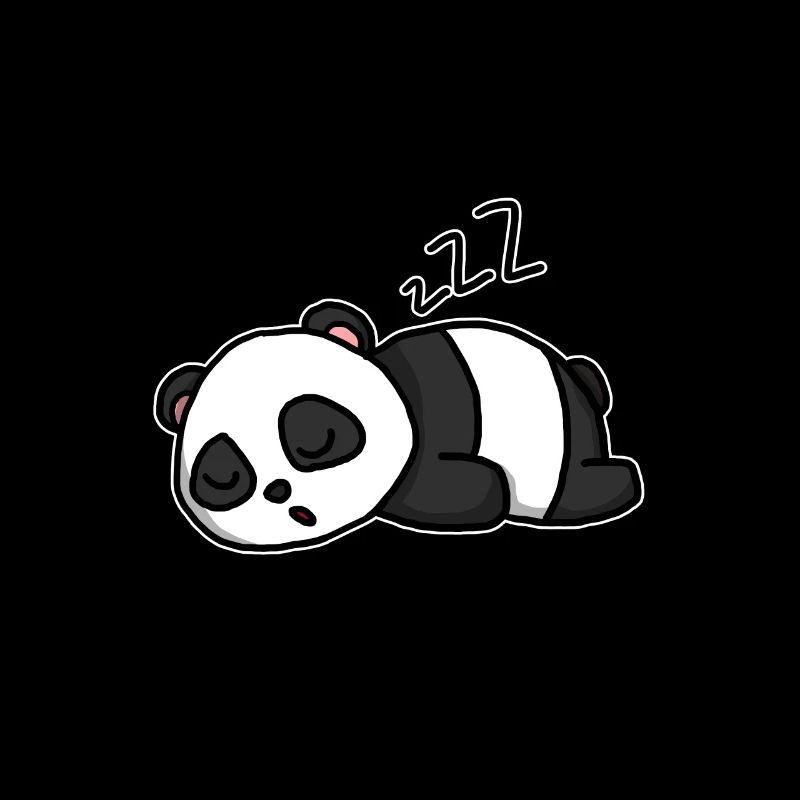 Niedlich Schlafender Panda Geschenk