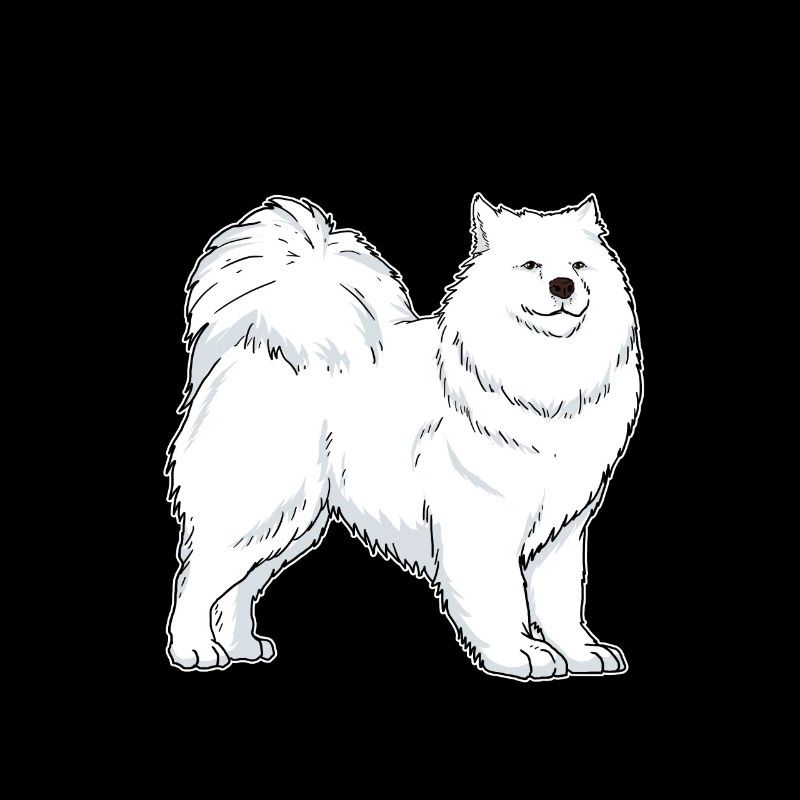 Samojede Hunde Hundehalter Geschenkidee