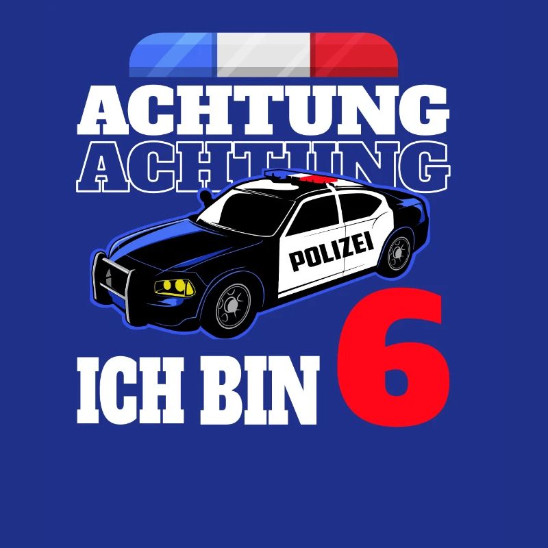 6 Geburtstag Polizei Polizeiauto Junge Geschenk