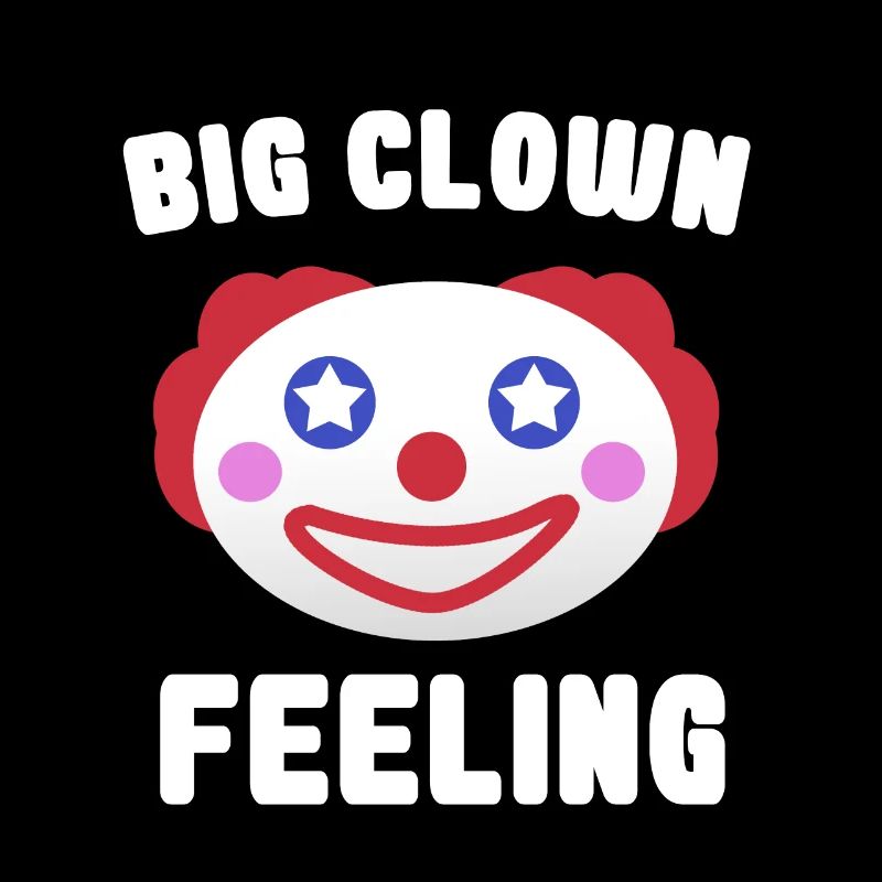 Grand sentiment de clown pour le cirque de carnaval Halloween