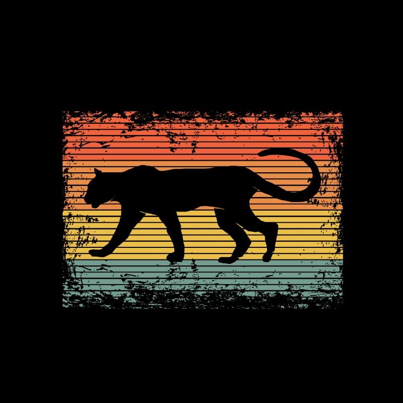 Vintage Guépard Léopard idée cadeau cadeau