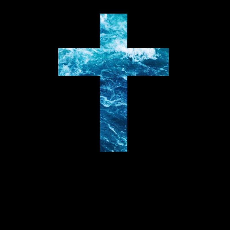 Croix chrétienne d’eau vive