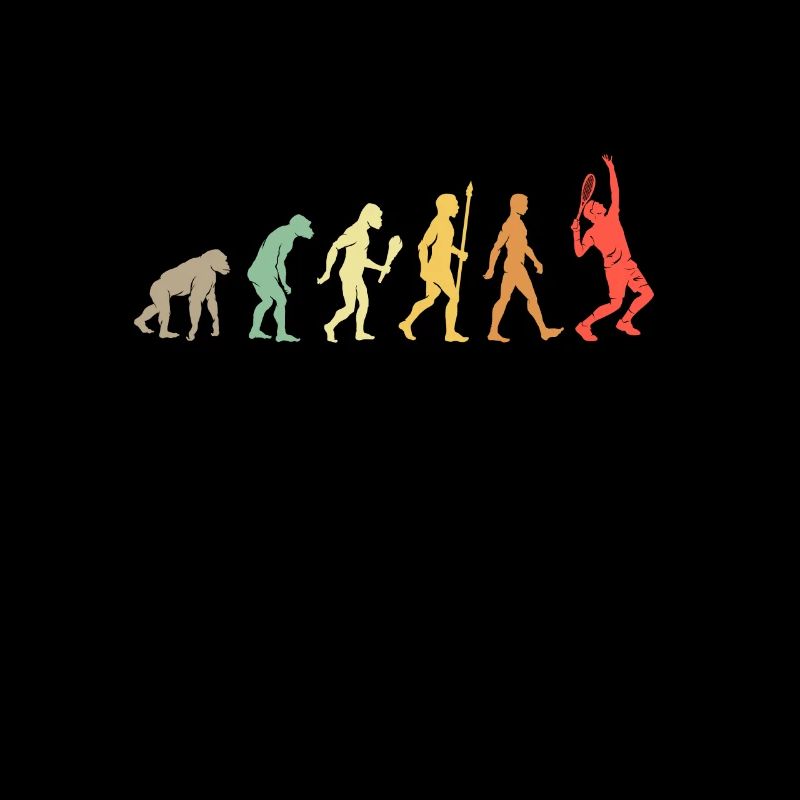 Vintage-Evolution der Tennis-Retro-Geschenkidee