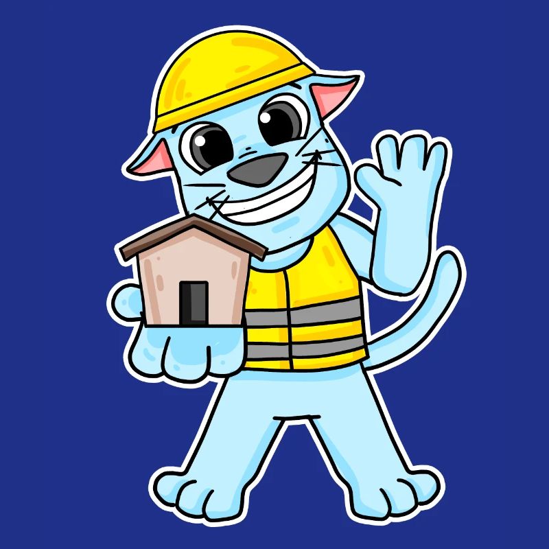 Cadeau de construction de maison de chat constructeur