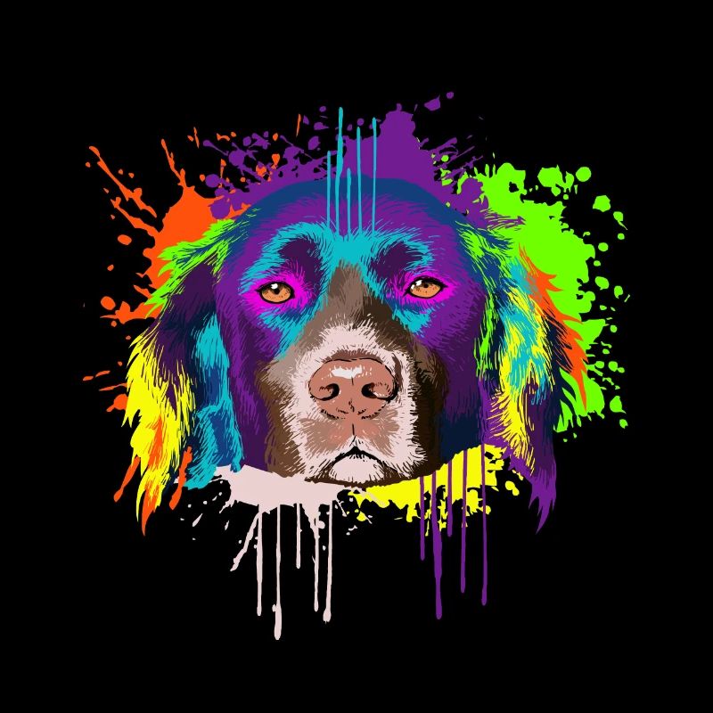 Splash Art Small Münsterländer Dog Lover Gift Idea