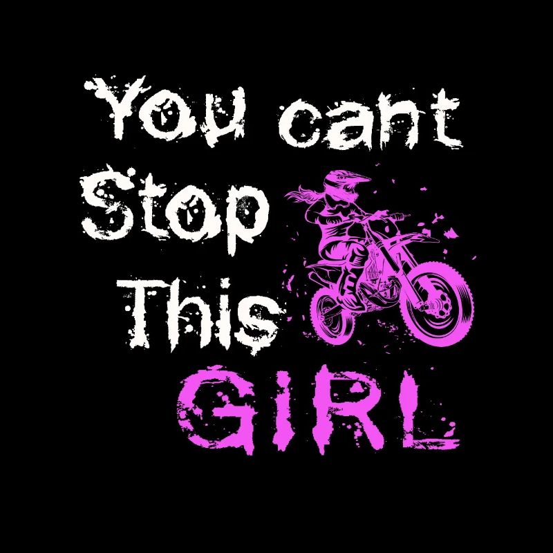 Fille de motocross