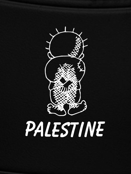 Handala looking to Palestine