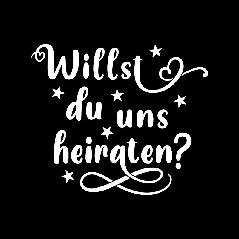 Willst du uns heiraten - Heiratsantrag