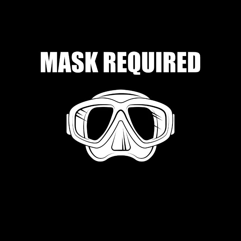 funny diver diving mask required gift idea