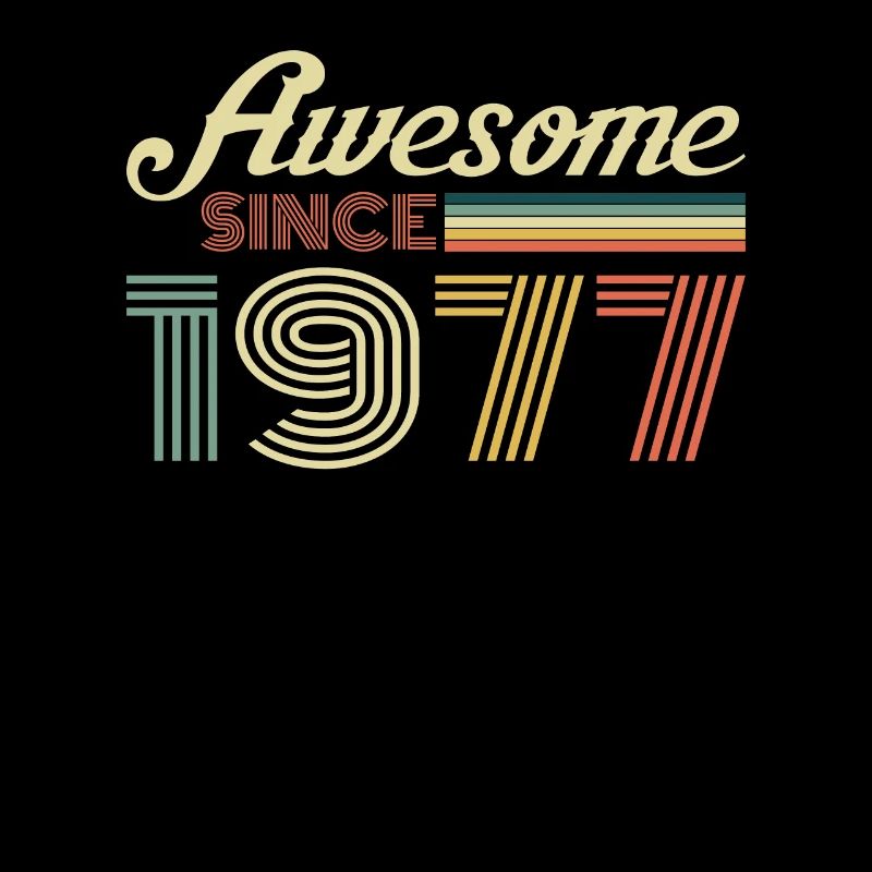 Awesome since 1977 retro vintage gift